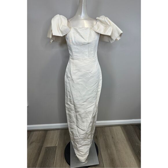 Alexia María Josephine Off-The-Shoulder Gown Size US10 $1750 - Picture 6 of 12